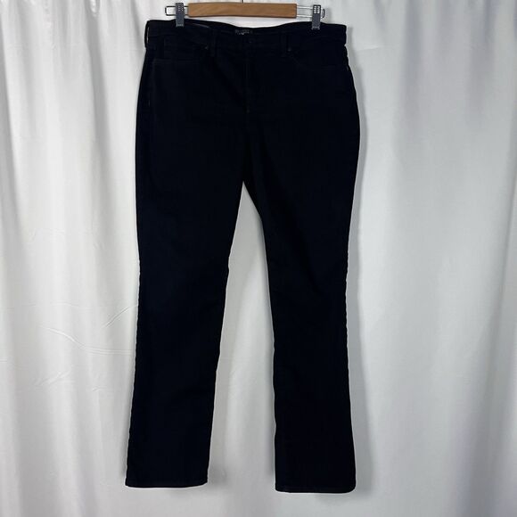 NYDJ Jeans Women's Size 12 Black Sheri Slim Lift Tuck Technology Stretch - Picture 1 of 10